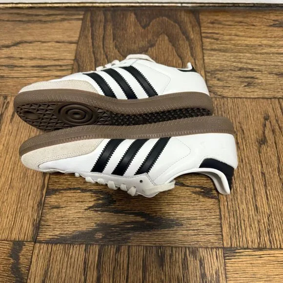 Adidas Samba OG White with Black Stripes Womens Size 7.5 - Picture 6 of 8